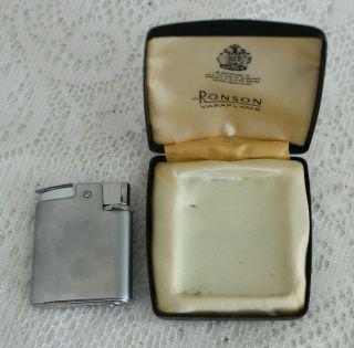 VINTAGE RONSON VARAFLAME PREMIER Cigarette Lighter Butane Collec 5