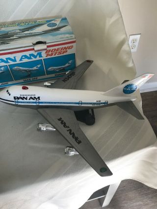 Echo Boeing 747 Sp Pan Am Vintage Battery Operated Jet Plane Rare Box