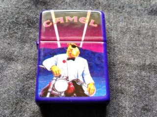 Vintage Camel Joe In Tux On Bike 1993 Zippo Lighter Still,  Never Fired