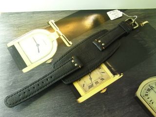 Hugo Boss 20mm Military Black Watch Leather Strap