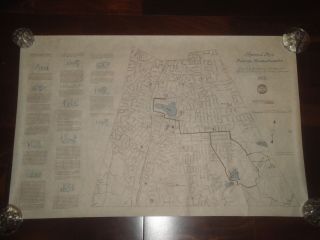 Vintage Melrose Massachusetts Ma 1975 Map Poster Historical Map 75th Anniversary