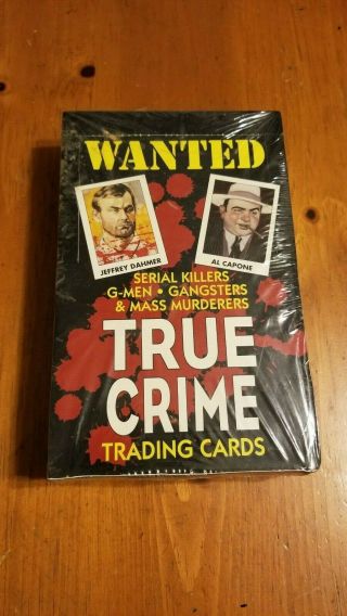 True Crime Trading Cards Box Series 1 & 2 1992 Rare Eclipse Enterprises