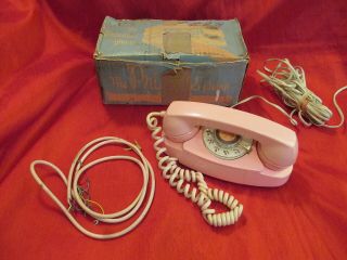 Vintage Usa 1959 Western Electric Pink Princess Phone 701b