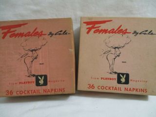 Box Females By Cole Playboy Cocktail Napkins