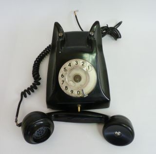Vintage GEC G.  E.  C.  Bakelite British Telephone Table Phone General Electric Corp 3