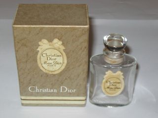 Vintage Christian Dior Miss Dior Perfume Bottle/box - 1 Oz - Open - Empty