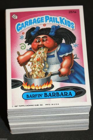 1987 Garbage Pail Kids Series 7th Series Complete Set 88 Card Variation Set 1987