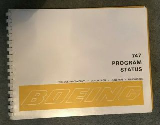 747 Program Status - Publicity Brochure