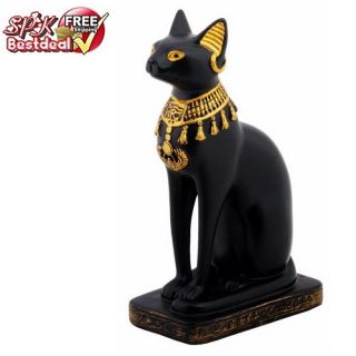 Ancient Bastet Egyptian Feline Goddess Figurine Egypt Cat Statue Sculpture Gift