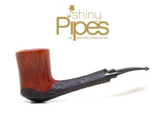 Savinelli Autograph 3 Dual Finish Straight Grained Freehand Estate Pipe - G77