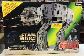 1997 Star Wars Power Of The Force Potf Imperial At - At Walker