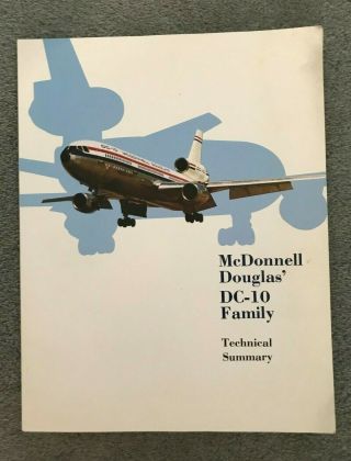 Mcdonnell Douglas Dc - 10 Family - Technical Summary Publicity Brochure