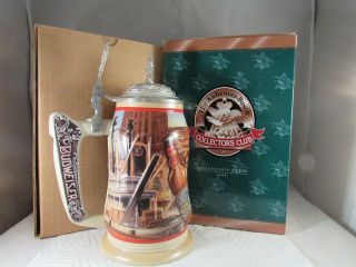 1999 Anheuser - Busch Collectors Club Members Only Stein With Binder Cb10