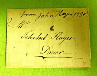 Antique 1790 John Hayes Scarborough Handwritten 2 Page Letter With Wax Seal