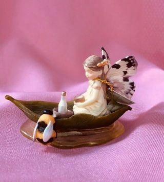 Joyful Journey Fairy Figurine B 3127 Bee Boat Butterfly Fairies Country Artists