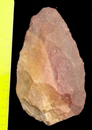 Paleolithic Bicolor Quartzite Biface - Ténéré - Niger - Gossololom