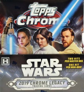 2019 Topps Chrome Star Wars Legacy Hobby Box 2 Hits Per Box