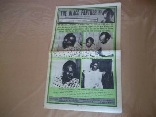Black Panther Newspaper July 18,  1970,  16 Page So.  Cal Supplement Vg,