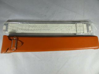 Vintage K&e Keuffel And Esser Slide Rule With Case 68 1100 He