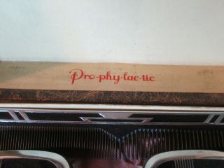 Vintage Hair Brush Pro - Phy - Lac - Tic Mens Grooming Art - Deco Collectible Vanity KIT 2