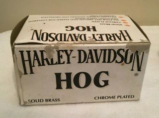 Harley - Davidson 99418 - 88v Chrome Plated Solid Brass Hog/Pig Fender Ornament NOS 7
