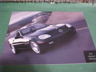 Mercedes - Benz 2000 Slk Limited Edition Dealer Brochure