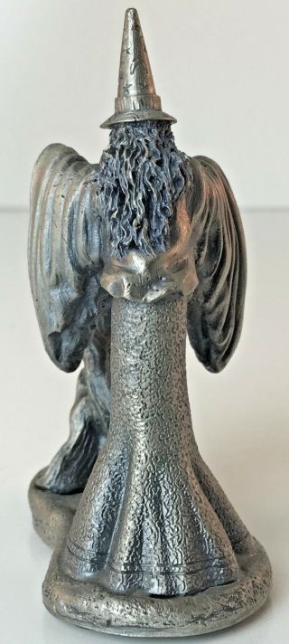 WAPW U.  K THE WIZARD OF LIGHT Pewter Figurine Signed Roger Gibbons 3036 5