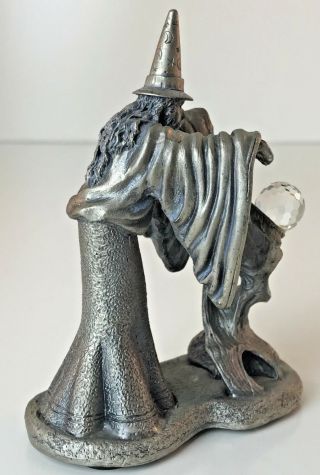 WAPW U.  K THE WIZARD OF LIGHT Pewter Figurine Signed Roger Gibbons 3036 6