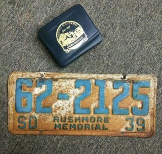 Mt.  Rushmore Collectibles 1939 License Plate,  Ltd Ed.  numbered Belt Buckle 3