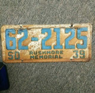 Mt.  Rushmore Collectibles 1939 License Plate,  Ltd Ed.  numbered Belt Buckle 8