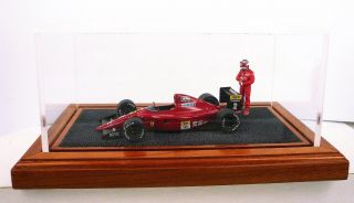 Unbranded 1:43 Scale Diorama Ferrari F641/2 W/ Nigel Mansell Figure 1991 Rp - Mm