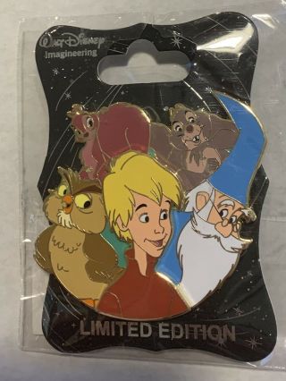Disney Pin Wdi Le 250 Character Cluster The Sword And The Stone Merlin Arthur