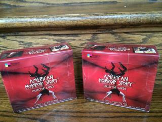 Two Breygent American Horror Story 1 Factory Hobby Trading Card Boxes