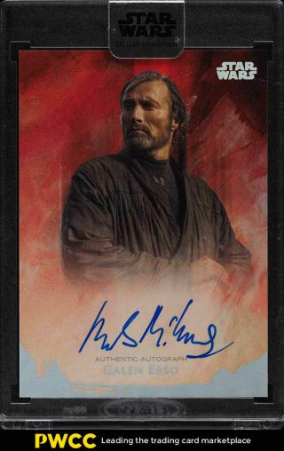 2018 Topps Star Wars Stellar Mads Mikkelsen As Galen Erso Auto /40 A - Mm (pwcc)