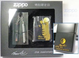 Bruce Lee 25th Anniversary No.  0003 Zippo & Nunchaku Mib 1998 Rare 50190444