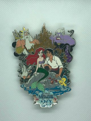 Disney The Little Mermaid Featured Artist 20th Anniversary Le 500 Jumbo Pin Dlr