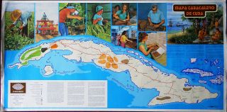 Poster Cuba Map Of Cuba Tobacco Production Mapa Tabacalero Industry