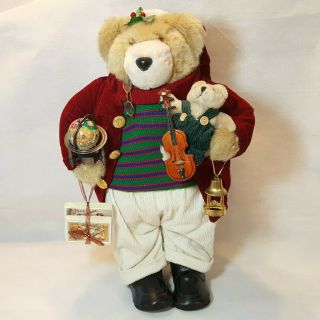 Grandeur Noel Christmas Bear Standing 18 " Collector 