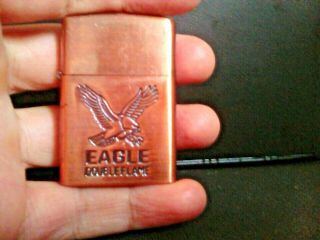 Vintage Copper Tone Eagle Double Flame Filters Cigarettes Tobacco Advertising