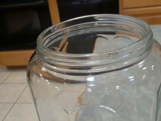 ARCADE CRYSTAL NO 4 GLASS HOPPER JAR FOR WALL MOUNT COFFEE GRINDER 2