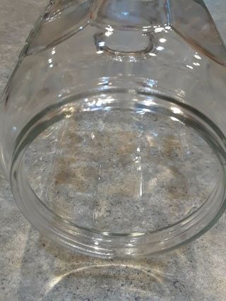 ARCADE CRYSTAL NO 4 GLASS HOPPER JAR FOR WALL MOUNT COFFEE GRINDER 5