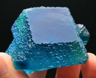 194g Rare Beauty Ladder - Like Blue - Green Fluorite Crystal Mineral Specimen/china
