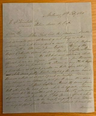 1861 Accused English Slave Trader In Guinea Africa Sierra Leon Postmarks Slavery