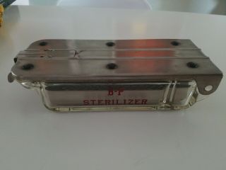 Bp Medical Dental Tools Sterilizer Vintage 1940s Pyrex Glass Autoclave Euc