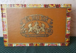 Vintage El Roi Tan Fresh Perfectos Extra Cigar Box