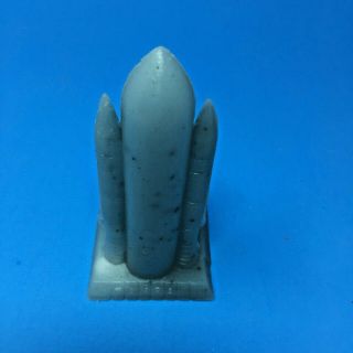 MOLD A RAMA SPACE SHUTTLE LAUNCH MOSI TAMPA IN TRANSLUCENT LIGHT BLUE (M1) 2