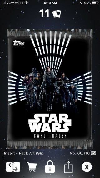 Topps Star Wars Card Trader Pack Art Tier A Rouge One Posters