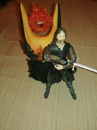 Lord Of The Rings Eye Of Sauron And Aragorn 6 Inch Figure