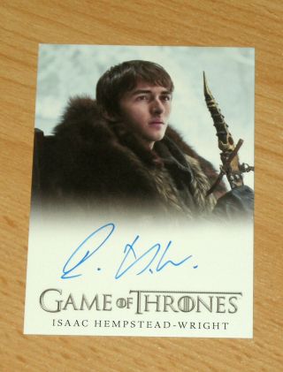 2019 Rittenhouse Game Of Thrones Inflexions Autograph Isaac Hempstead Wright