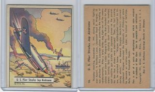 R164 Gum Inc,  War Gum,  1941,  16 U.  S.  Flier Strafes Jap Airdrome (b)